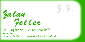 zalan feller business card